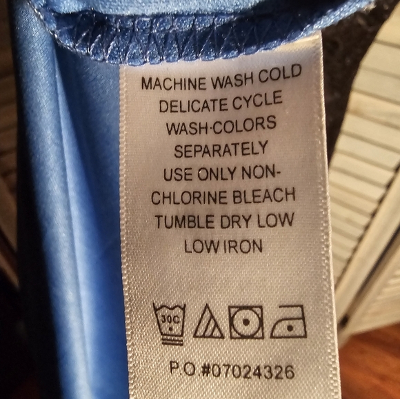 Catherines sleeveless boho flowy blue print dress. - Picture 7 of 7